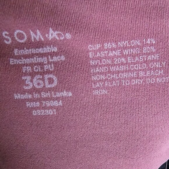NWOT SOMA 36D Embraceable Enchanting Lace in Mauve - Picture 4 of 4